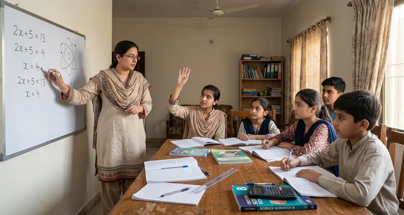 Prepare for Matric and O Level exams with home tutors in Surjani Town Karachi offering subject guidance, revision and practice questions.